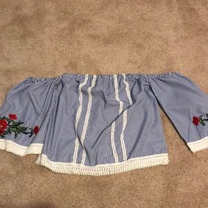 Cute and fun off the shoulder top for summer!